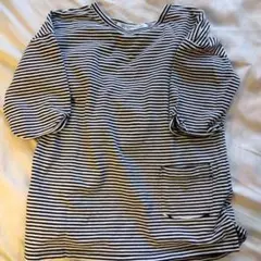 0½ 12468MINGO ストライプ 半袖シャツ　110