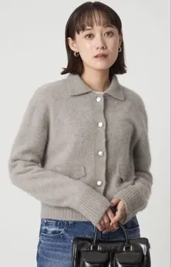 Green Label Relaxing フォックスカシミアカーディガン