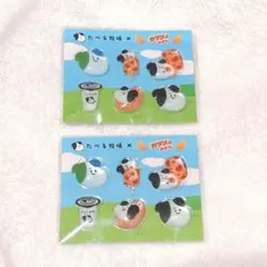 【ファミマ】 食べる牧場ミルク&ガツン、とみかん ぷっくりシール 2枚セット