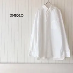 ユニクロ +J スーピマコットンレギュラーフィットシャツ 白 ブラウス 定番