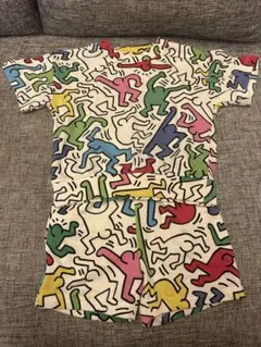 H&M Keith Haring セットアップ Tシャツとショートパンツセット