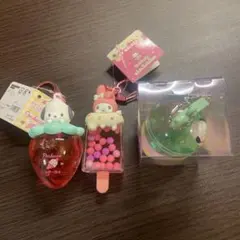 ポチャッコ マイメロキーホルダー 3点セット