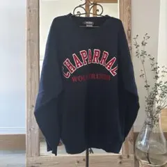 XL NEFF カレッジロゴ スウェット ワッペン刺繍 メキシコ製 紺 赤のサムネイル