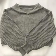 ニット　セーラーカラー　ショート丈 セーターのサムネイル