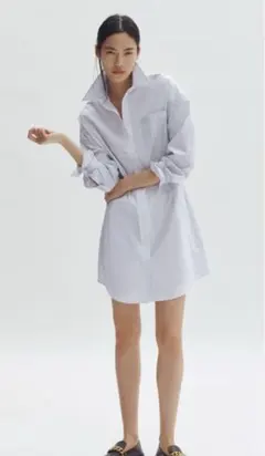 新品　STELLA MCCARTNEY H&M コットンポプリンシャツドレスのサムネイル