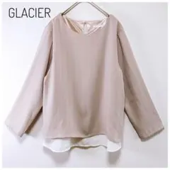 ハニーズ グラシア レイヤード風ストライプブラウス プルオーバー きれいめ L