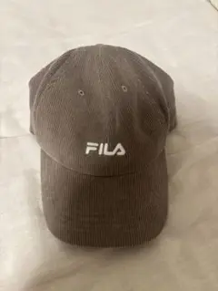 FILA ブラウン コーデュロイキャップ