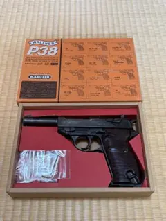 マルゼン Walther P38 ガスガン 箱付き マルゼン ワルサーP38 ブローバックガスガン 箱付、備品付、説明