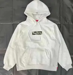 Supreme グレー パーカー フード付き