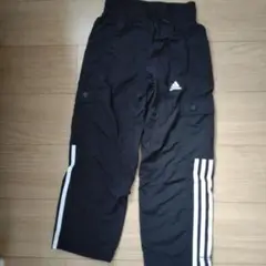 130cm adidas 黒 シャカシャカ 長ズボン