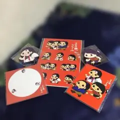 二太郎 ラバーキーホルダー　シール　メモ帳　ふせんセット