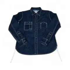 美品The Strike Gold セルビッチデニムワークシャツSサイズ