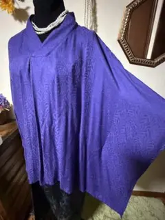 新品　倭物やカヤ　和モダン　紫トップス　着物風