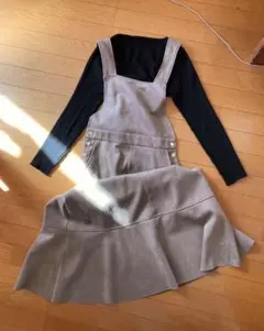 ZARA ザラ　美品ジャンパースカート　フェイクスエード調