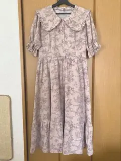 青木美沙子×しまむら 3L【トワルドジュイ柄ワンピース】しまみさ