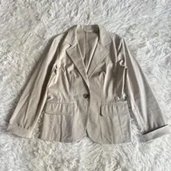 バーバリーロンドン　コットン　ジャケット　ストライプ　ベージュ　42