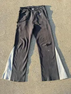 90s リメイクパンツ　フレア　Champion フレアジョガーパンツ グレー