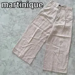 【綿100%♡快適素材】マルティニーク ワイドパンツ 綿 オフホワイト 白 M