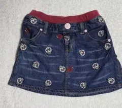 Grand Ground デニムスカート 刺繍入り 110～115㎝のサムネイル