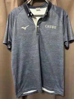 Mizuno CHUBU ロゴ入り ポロシャツ XL グレー