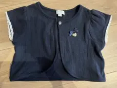 any FAM ネイビー レース付きカーディガン