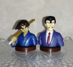 名探偵コナン　チョコエッグフィギュア　服部平次＆毛利小五郎