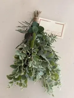シルバーリーフ　ユーカリ　ローズマリー　ラベンダー　スワッグ　ドライフラワー