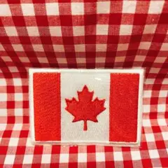 アイロン接着　刺繍国旗ワッペン　カナダ