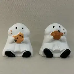 ナチュラルキッチン　ハロウィンオブジェ　もぐもぐオバケ　2点セット