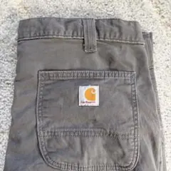 Carhartt ダック地ワークパンツ　ショートパンツ　ハーフパンツ36 グレー