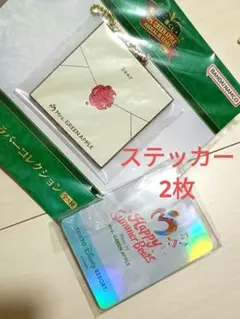 新品未開封★ディズニー×ミセスステッカー2枚★一番くじラバーキーホルダーDear