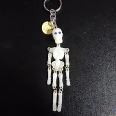昭和レトロ　キーホルダー　ガイコツ　がいこつ　どくろ　蓄光　骸骨　スカル