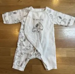 スヌーピー 2WAYオール 60-70 もこもこ美品