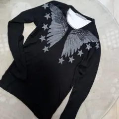 フランシストモークス◆長袖Tシャツ◆翼＆星◆サイズ2のサムネイル