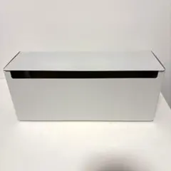 無印良品 スチールタップ収納箱フラップ式・ホワイトグレー
