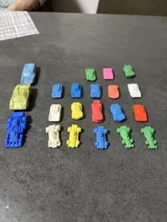 カラフルミニカー消しゴム 21台（昭和レトロ）