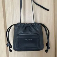 MARC JACOBS ブラック　巾着ショルダーバッグ