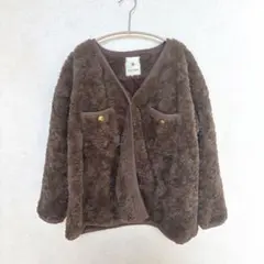 ビットコ　ファーアウター　ブラウン