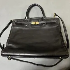 ダコタDakota ショルダーバッグ オーリオ 2way 黒 トート 牛革