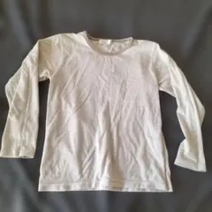 ストライプ 長袖カットソー クルーネック