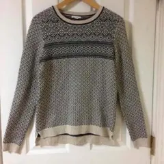 （送料込・一度のみ着用)ベージュニット