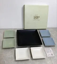 新品 Adam & Eve 食器セット アンシスパーティーセット 角皿 計7枚のサムネイル