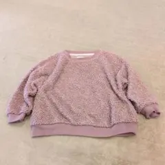 薄紫 ボア トレーナー 100cm