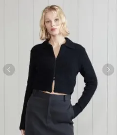 ＜H＞ウールアルパカブレンド ショートカーディガン BEAUTY&YOUTH UNITED ARROWS（ビューティーアンドユース