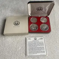カナダオリンピック記念銀貨　２枚セット ◇記念硬貨◇1976年 モントリオールオリンピック カナダ 銀貨 4
