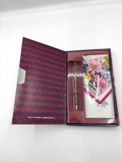 【未使用品】レオポルド・バレンチノ ハンカチスカーフ ペン セット