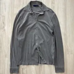 LARDINI ラルディーニ 長袖シャツ S グレー コットンジャージー 伊製
