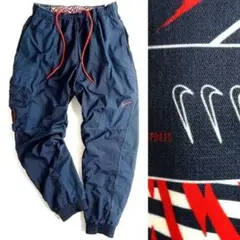 NIKE ナイキDri-FIT 速乾ナイロン×高通気性メッシュウィンドパンツ M