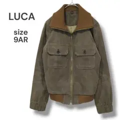 LUCA　ブルゾン　ミリタリージャケット　M　カーキ　綿100%　綺麗　日本製