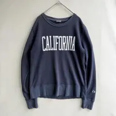 チャンピオン　レディース　スウェット　M　カレッジ　フェード　ネイビー　紺